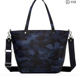 Preowned MZ Wallace Blue Camo Medium Soho Tote